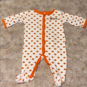Carter's Orange Trim Pumpkin Onesie